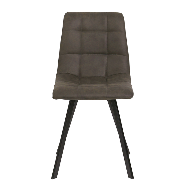 Polsterstuhl Donnell - Anthrazit - 2er Set