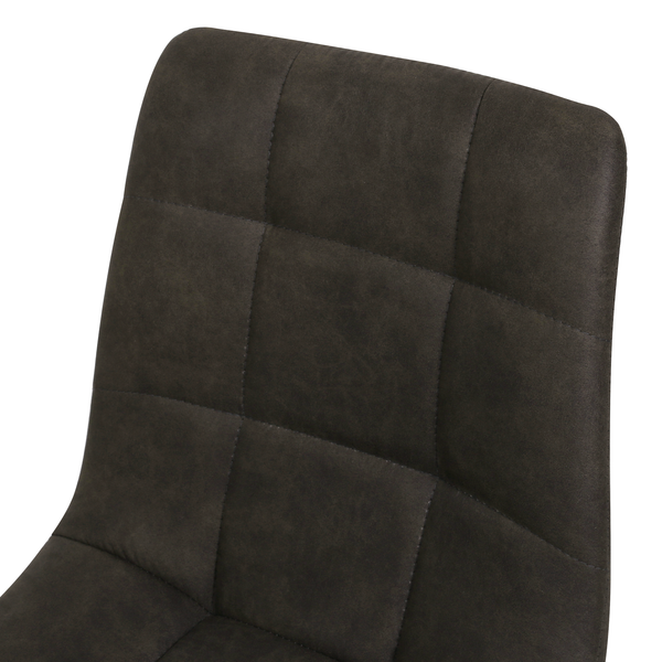 Polsterstuhl Donnell - Anthrazit - 2er Set