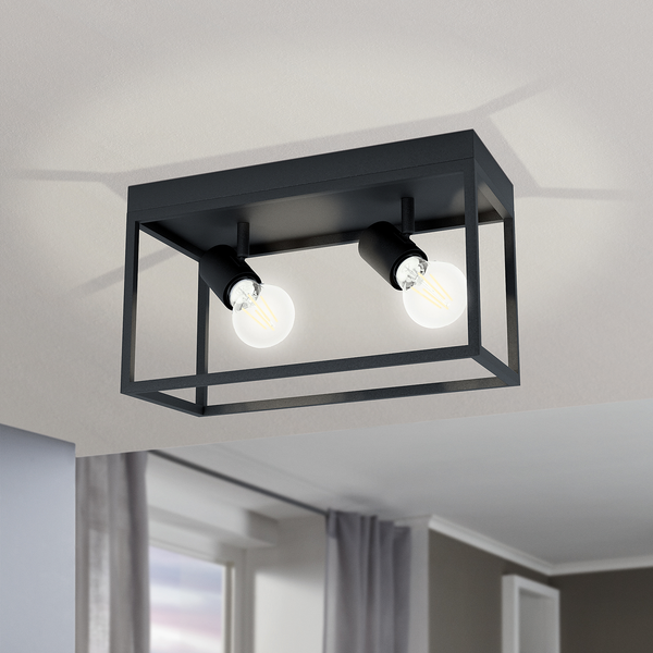 Deckenleuchte Silentina - Stahl - Flammenanzahl: 2