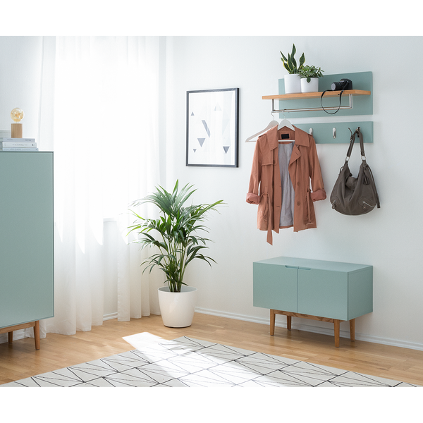 Wandgarderobe LINDHOLM - Mintgrün