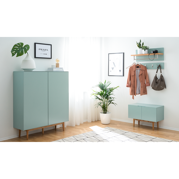 Wandgarderobe LINDHOLM - Mintgrün