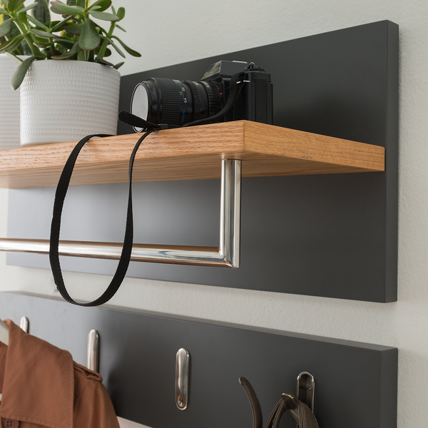 Wandgarderobe LINDHOLM - Grau