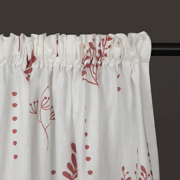 Fertigschal Annett - Bio-Baumwolle - Weiß / Rosenholz - Rostbraun