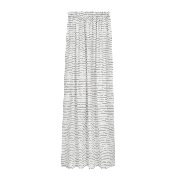 Fertigschal Magnus - Bio-Baumwolle - Weiß / Hellgrau - Hellgrau