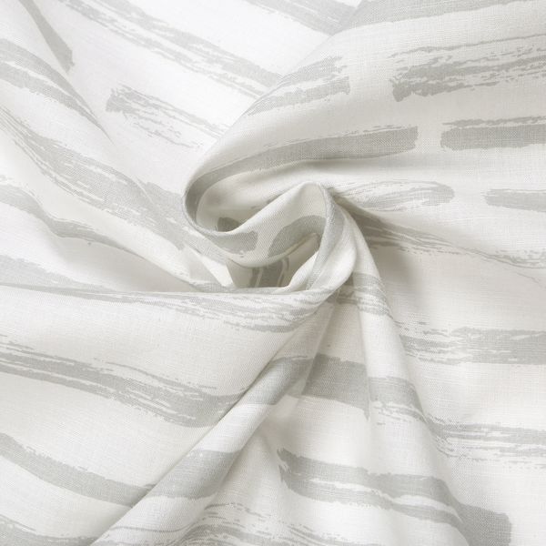 Fertigschal Magnus - Bio-Baumwolle - Weiß / Hellgrau - Hellgrau