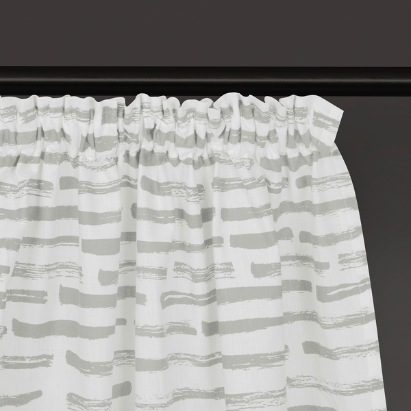 Fertigschal Magnus - Bio-Baumwolle - Weiß / Hellgrau - Hellgrau