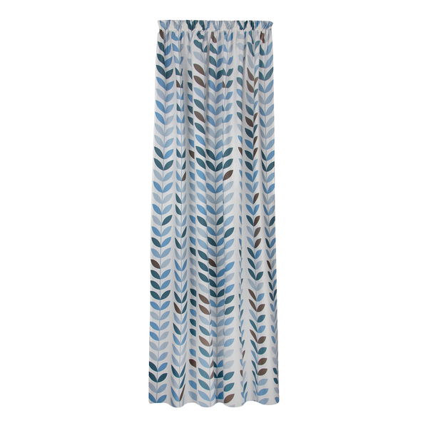 Fertigschal Silvio - Bio-Baumwolle - Weiß / Blau