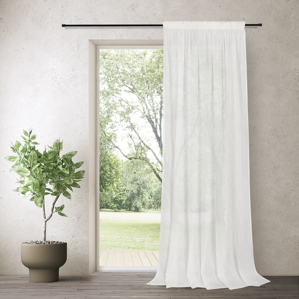 Fertigschal Dante - Bio-Baumwolle - Offwhite - Weiß