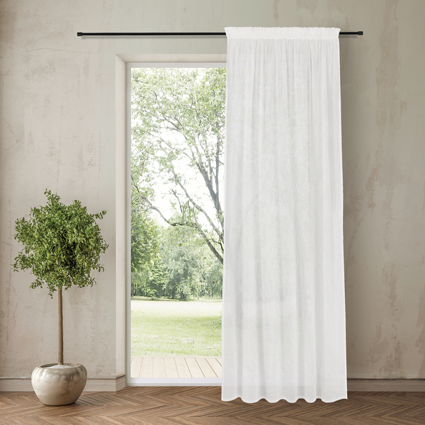 Fertigschal Dante - Bio-Baumwolle - Offwhite - Weiß