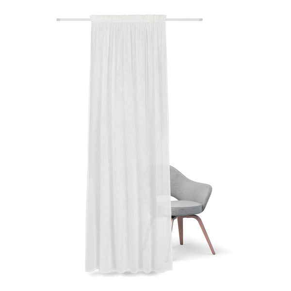 Fertigschal Dante - Bio-Baumwolle - Offwhite - Weiß