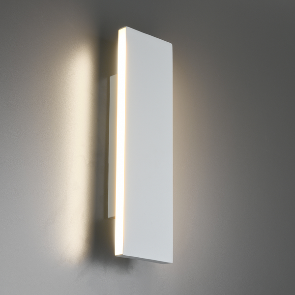 LED-Wandleuchte Concha - Aluminium - 2-flammig - Weiß - Breite: 28 cm