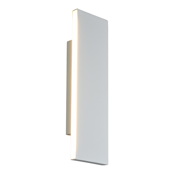 LED-Wandleuchte Concha - Aluminium - 2-flammig - Weiß - Breite: 28 cm
