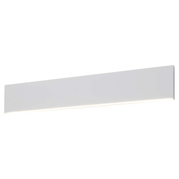 LED-Wandleuchte Concha - Aluminium - 2-flammig - Weiß - Breite: 47 cm
