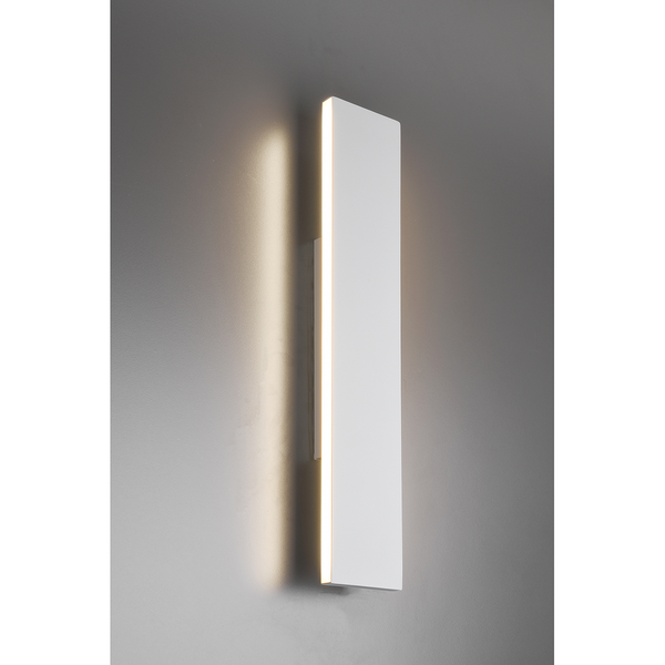 LED-Wandleuchte Concha - Aluminium - 2-flammig - Weiß - Breite: 47 cm