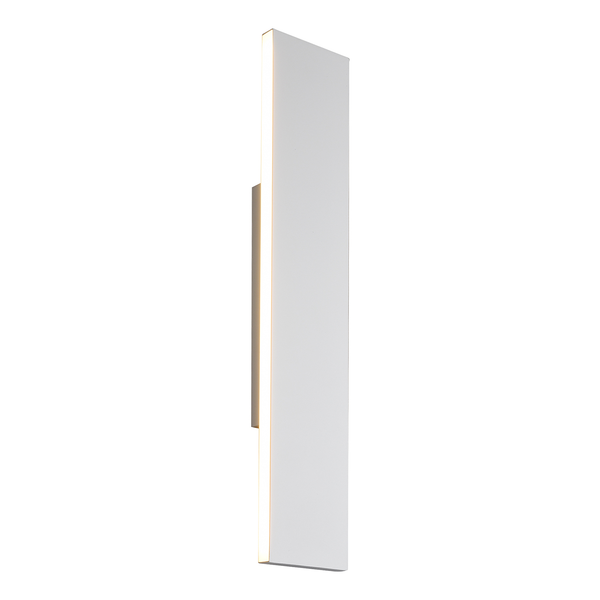 LED-Wandleuchte Concha - Aluminium - 2-flammig - Weiß - Breite: 47 cm