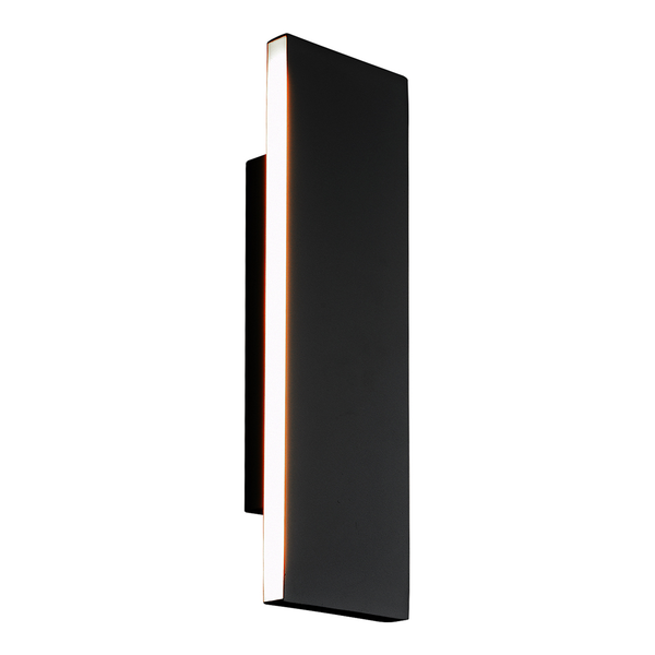 LED-Wandleuchte Concha - Aluminium - 2-flammig - Schwarz - Breite: 28 cm