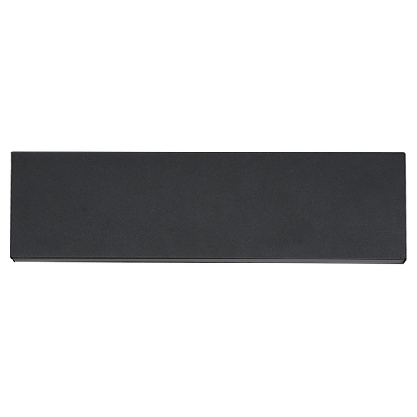 LED-Wandleuchte Concha - Aluminium - 2-flammig - Schwarz - Breite: 28 cm