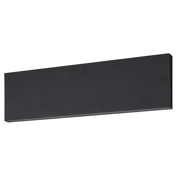LED-Wandleuchte Concha - Aluminium - 2-flammig - Schwarz - Breite: 28 cm