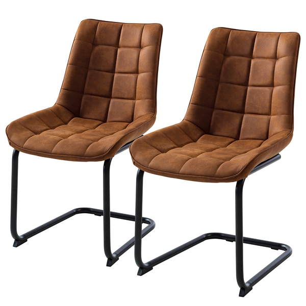 Freischwinger Kemmel - Cognac - 2er Set