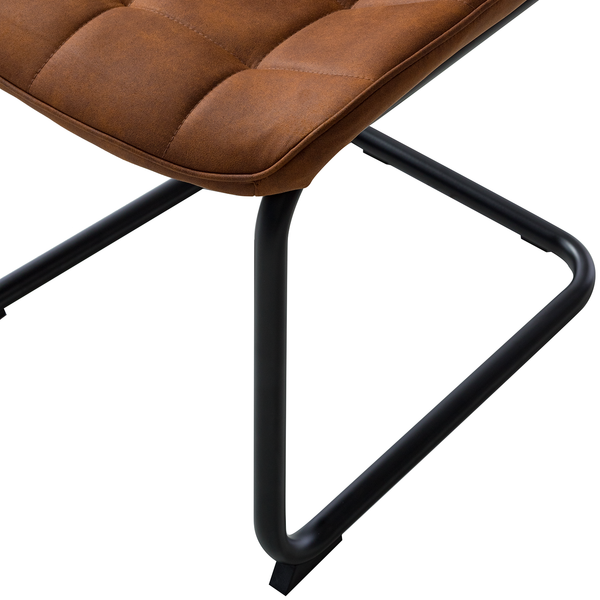 Freischwinger Kemmel - Cognac - 2er Set