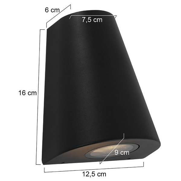 LED-Wandleuchte Outdoor Collection III - Aluminium - 1-flammig