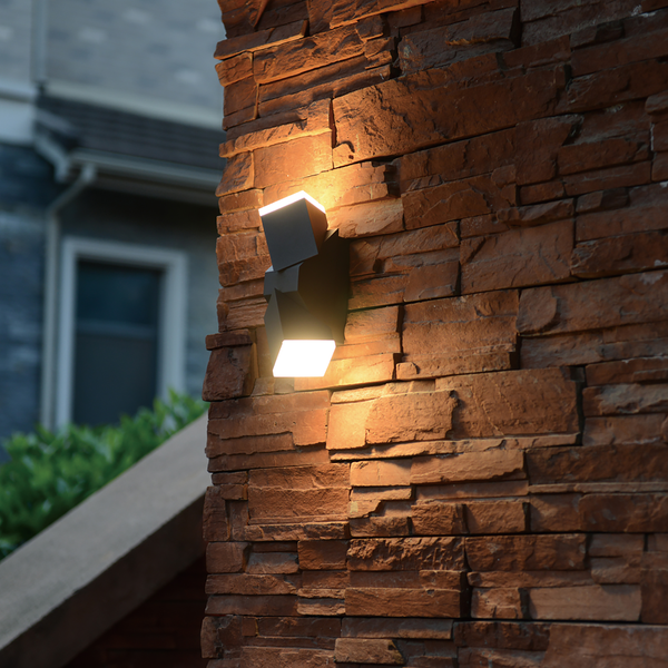 LED-Wandleuchte Outdoor Collection VII - Aluminium - 2-flammig
