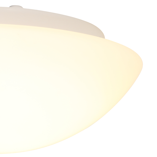 LED-Deckenleuchte Tyabb - Glas / Stahl - 1-flammig