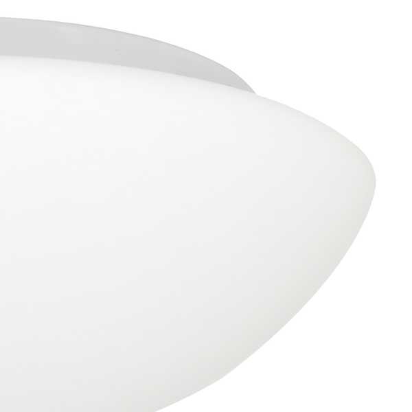 LED-Deckenleuchte Tyabb - Glas / Stahl - 1-flammig