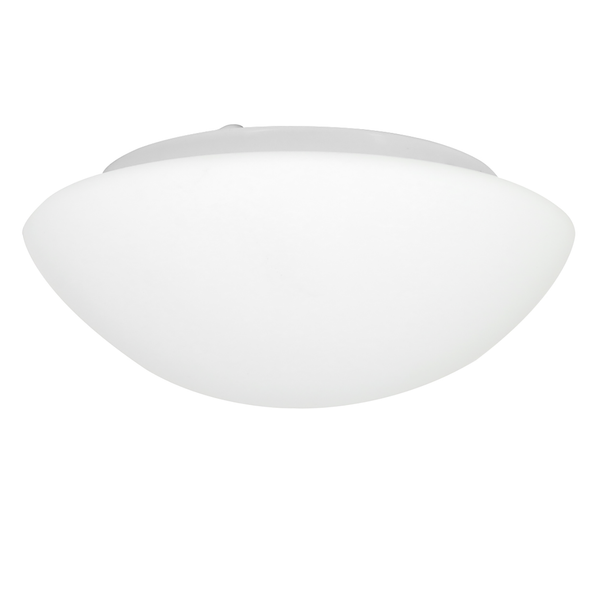 LED-Deckenleuchte Tyabb - Glas / Stahl - 1-flammig