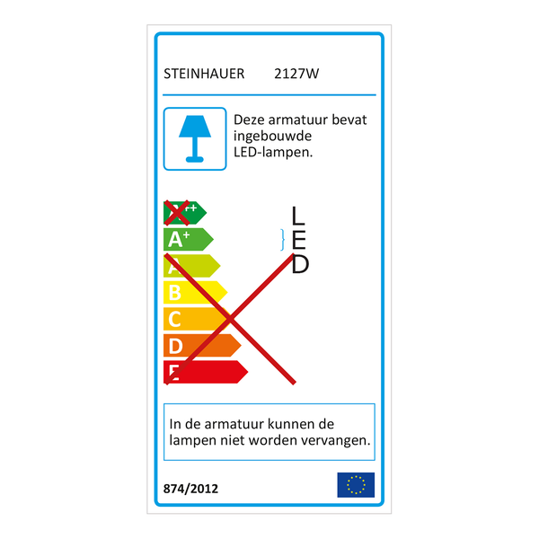 LED-Deckenleuchte Tyabb - Glas / Stahl - 1-flammig