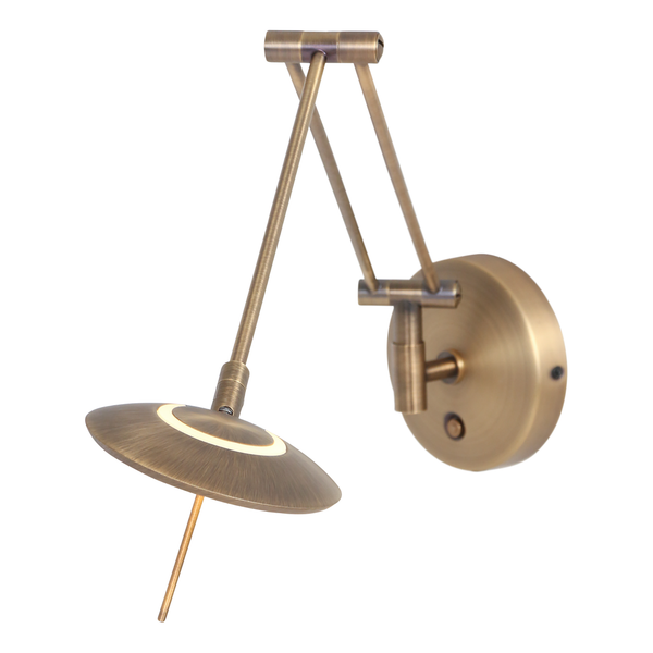LED-Wandleuchte Zodiac II - Stahl - 1-flammig