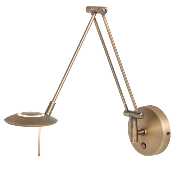 LED-Wandleuchte Zodiac II - Stahl - 1-flammig