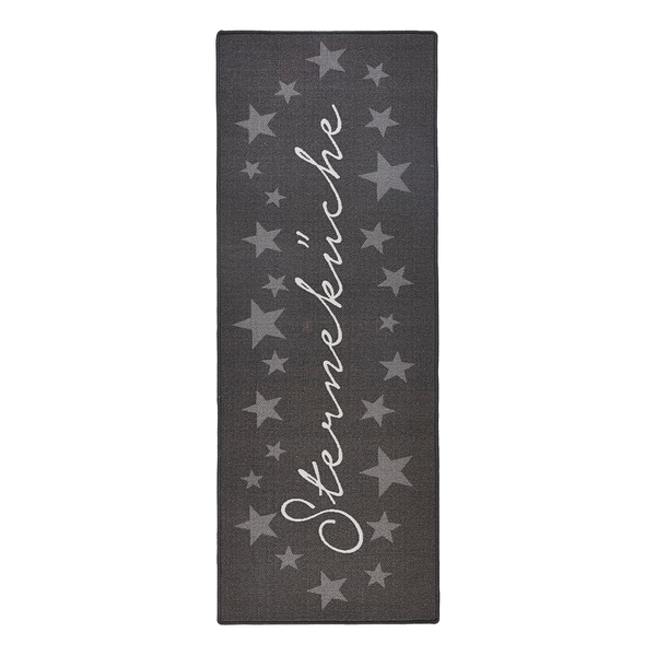 Küchenläufer Sterneküche - Mischgewebe - Grau / Hellgrau