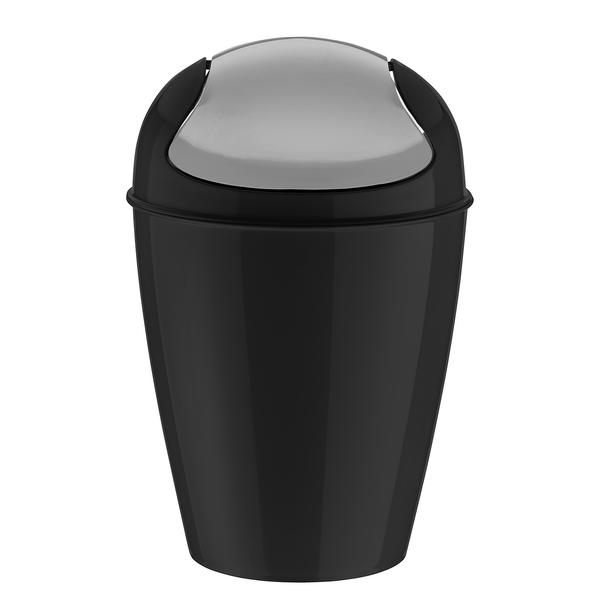 Schwingdeckeleimer Del - Polypropylen - Grau - Fassungsvermögen: 5 L