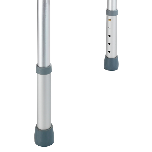 Hygienehocker Secura - Kunststoff / Aluminium - Weiß