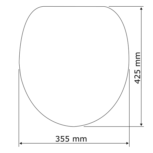 WC-Sitz Buche - MDF - Buchenfarbe
