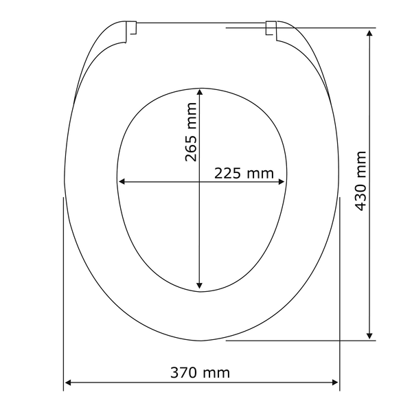 WC-Sitz Buche - MDF - Buchenfarbe