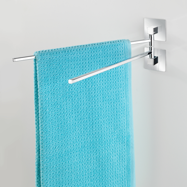 Handtuchhalter Turbo-Loc Quadro - Edelstahl rostfrei / ABS - Chrom