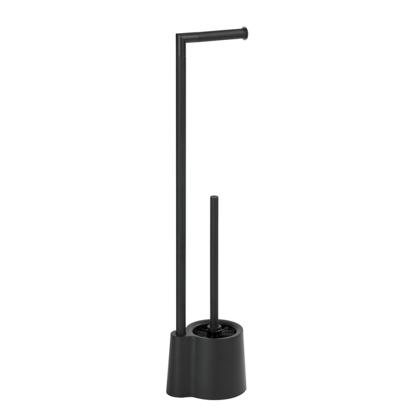 WC-Garnitur Avola - Polypropylen / Edelstahl rostfrei - Matt Schwarz
