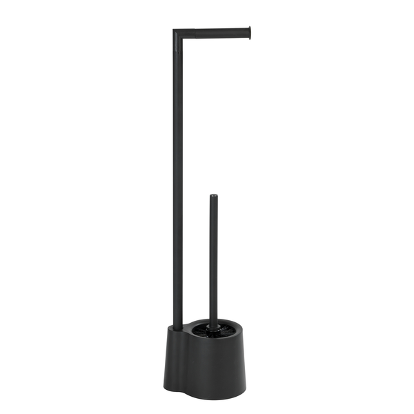 WC-Garnitur Avola - Polypropylen / Edelstahl rostfrei - Matt Schwarz