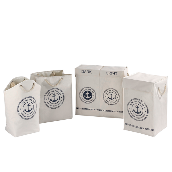 Wäschesammler Sylt I - Polyester / Polypropylen - Beige