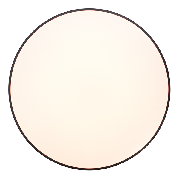 LED-Deckenleuchte Slimline - Eisen / Kunststoff - Schwarz - 1-flammig