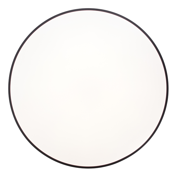 LED-Deckenleuchte Slimline - Eisen / Kunststoff - Schwarz - 1-flammig