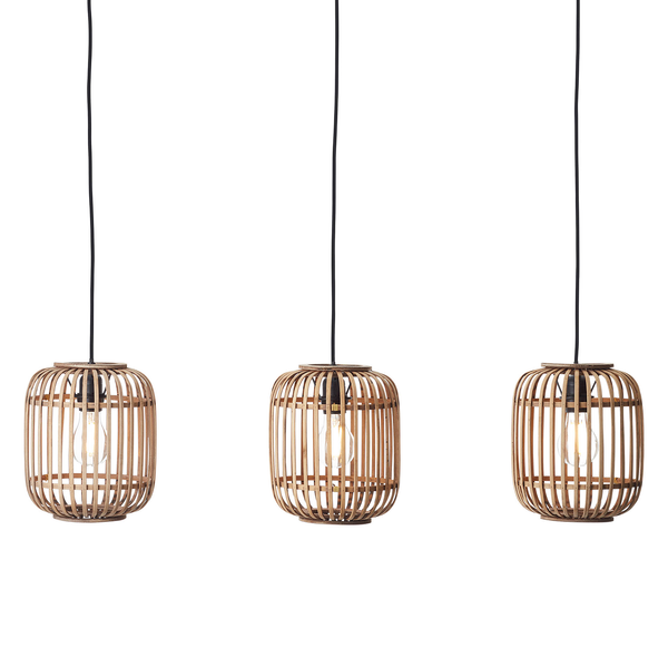 Pendelleuchte Woodrow II - Eisen - 3-flammig