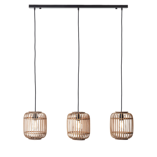 Pendelleuchte Woodrow II - Eisen - 3-flammig