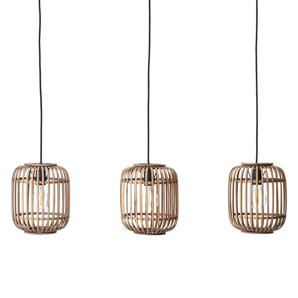 Pendelleuchte Woodrow II - Eisen - 3-flammig