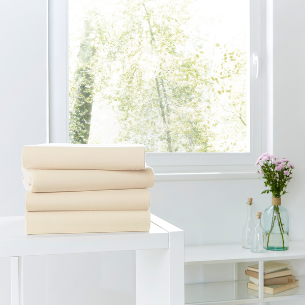 Bio-Mako-Feinjersey-Spannbetttuch - Baumwollstoff - 100 x 200 cm