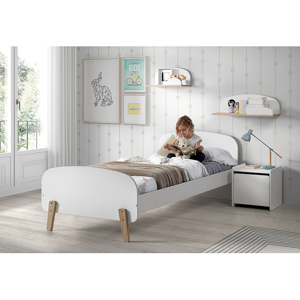 Wandregal Kiddy - Weiß - Breite: 65 cm