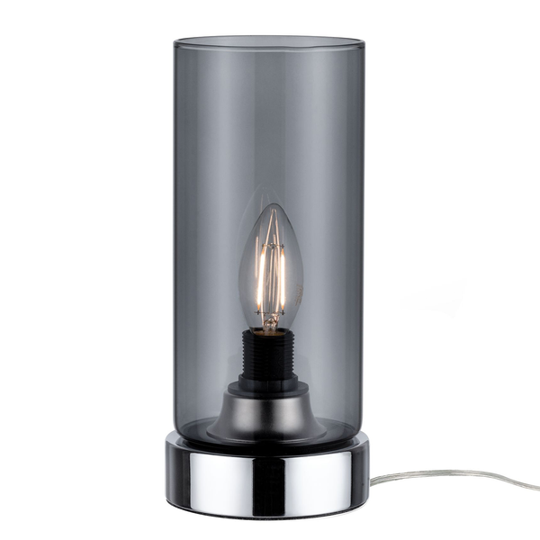 Tischleuchte Pinja II - Glas / Chrom - 1-flammig