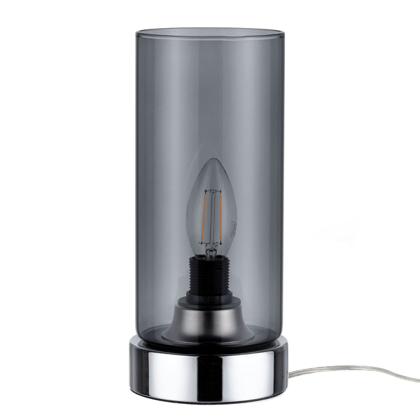 Tischleuchte Pinja II - Glas / Chrom - 1-flammig